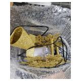 Brightown Christmas Tree Topper with Built-in 3D Glitter Led Snowflake Projector Lights, Gold Hexagonal Snowflake Tree Toppers Christmas Decorations Indoor for Xmas New Year Party Holiday