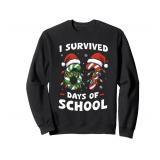 I Survived 67 Days of School Students Christmas Teachers Sweatshirt Medium