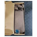 HMYI 100% Blackout Door Curtain for Doorway - Magnetic Accordion Style Closet Curtain for Open Closet Single Panel 80 Inch Length, 1 Panel, W45 x L80, Brown