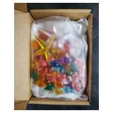 Zatozkar Ceramic Christmas Tree Replacement Lights Bulbs, Bulk PCS Flame Shape Light up Medium Twist, PCS Stars, Christmas Ornaments for Tree, Assorted Colors, (Ceramic Christmas Tree not Included)