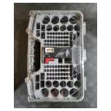 Ontel Battery Daddy Storage & Organizer Case with Tester, Stores & Protects Up to 180 Batteries, Double-Sided, Durable Design W/Clear Locking Lid, Secure Latches & Portable Carrying Handle- Warm Grey