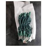 Brightown Clear Christmas String Lights 50 Count 12 Feet Incandescent Bulb Mini Lights for Indoor Outdoor Xmas Tree Garland Birthday Wedding Party Festival Decoration, Green Wire