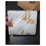 CIVARUA KIDS Baby Blankets for Boys Girls, Super Soft Nursery Minky Blanket Neutral with Print Brown Savanna Elephant and Cozy Raised Dotted Fleece Backing, 30 x 40 Inch Double Layer Bed Throws