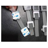 Child Proof Cabinet Locks, 4 Pack Child Locks for Drawer Cupboard Dishwasher Cupboard Pantry and Toilet. Adhesive Safety Baby Proofing Fridge Lock for Kids and Toddler