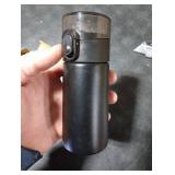 5oz Small Water Bottles with Straw, Mini Water Bottle with One-Hand Open Design, Leak-Proof Locking Lid for Hot&Cold Drinks, Small Travel Water Bottle - 100% Leakproof for School, Travel...(Black)