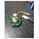 WeiLingBo Resin Fisherman Aquarium Decor with Realistic Mini Fishing Rod, Sitting Fishing Figurines Floating Fish Tank Decorations, Fun Fish Feeder Aquarium Ornaments(Style 2)