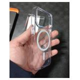 TORRAS Magnetic Slim Fit for iPhone 17 Pro Case 6.3 inch, Ultra-Thin, Compatible with MagSafe, Lightweight Matte Anti-Scratch Hard PC Cover Phone Case for iPhone 17 Pro OriginFit, Clear