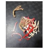 26 Pieces Christmas Stocking Tags Letter Cutout Initial Ornaments Personalized Farmhouse Hanging Name Tags for Christmas Rustic Decor(Red,Wood)