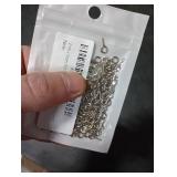Super Z Outlet Mini Silver Metal Hoop Eye Pin Screws for Arts & Crafts Projects, Cork Top Bottles, DIY Jewelry, Charm Bead Pieces (100 Pieces) (12mm x 5mm)