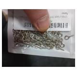Super Z Outlet Mini Silver Metal Hoop Eye Pin Screws for Arts & Crafts Projects, Cork Top Bottles, DIY Jewelry, Charm Bead Pieces (100 Pieces) (12mm x 5mm)