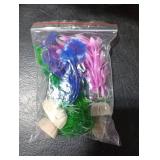 Aquarium Tree Trunk Large Plants Decorations, 5pcs Simulation Resin Cherry Blossom Tree & Aquatic Plants Aquarium Decor, Goldfish Tank Decorations Set, Fish Tank Hides Tree Decoration Kit (Red)