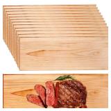 XL Cedar Grilling Planks for Salmon Fish Meat & Vegetables - 15x 6 Thicker Reusable Wood Planks with Fast-Soaking Technology, Enhanced Smoky Flavor - Large BBQ Cooking Boards (12 Pcs)