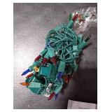 Warm Multi Color Christmas Lights - 6.3 ft String of 35 Incandescent Mini Bulbs Multifunctional Lighting Modes, for Decorative, Bedroom, Outdoor, Xmas Twinkle Tree Lights with Green Wire Total 6.6 ft