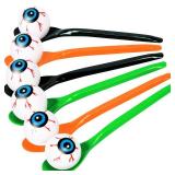 24 Packs Halloween Game Eyeball Spoon Relay Race Toy Set- Indoor Outdoor Party Supplies Decorations