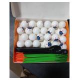 24 Packs Halloween Game Eyeball Spoon Relay Race Toy Set- Indoor Outdoor Party Supplies Decorations