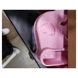 Toddler Vanity Magic Makeup Set Table & Chair Girl Toy Automatically Mirror with Music Light Pink Toys for 2 3 4 Year Old Girl Hair Salon Pretend Play Princess Dress Up Playset Valentine Gift age 3-5