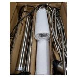 Nintiue Dimmable Floor Lamp - 3 Lights Brushed Nickel Arc Floor Lamps for Living Room,1000LM Modern Tall Standing Lamp with White Shades,Mid Century Tree Floor Lamp for Bedroom