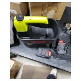 ONEVAN Seed Spreader, Handheld Battery Operated Spreader with 2x2000mAh Batteries, 5.5L Large Capacity Hopper, 6 Speed Levels, Available Year-Round, Grass Seed, Rock Salt, Fertilizer & Ice Melt