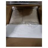 Farmhouse Lamps with USB A+C Charging Ports & AC Outlet, Rustic Vintage Industrial Table Lamps Metal Lamp with Glass LED Night Light & Beige Fabric Shade for Living Room Bedrooms Nightstand Bronze