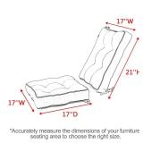 Favoyard Rocking Chair Cushion Set, Indoor & Outdoor Rocker Cushions, Water Resistant Seat Cushion Set for Patio Furniture 3-Year Color Fastness Chair Pads with Ties, Beige