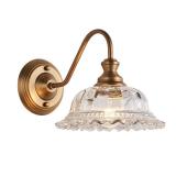 HDDFL Vintage Wall Scone Bedside Wall Lamp Matte Brass Bedside Light Fixtures Antique in Door Lighting Fixture for Living Room Porch Staircase Drawing Room Bedroom