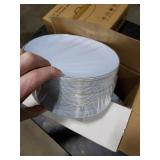 PULOTE 100PCS Blue Plastic Plates - Disposable Light Blue Include 50 Dinner & 50 Dessert/Salad Plates for Party, Wedding & Easter