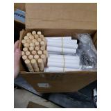 Teepee Tent for Kids Sleepover Party 2 Pack: Inflatable Airbed & Star Lights & Colored Flag - Indoor Outdoor Toddler Play Tent for Girls Boys Birthday Gifts Slumber Party (White)