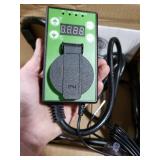 Buyplus Greenhouse Heater with Digital Thermostat, 1500W Outdoor Heaters for Patio, Overheat Protection & 3S Fast Heating, Electric Space Heater for Greenhouse, Patio, Garage, Flower Room, Silver LITT