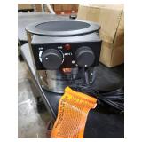 Buyplus Greenhouse Heater with Digital Thermostat, 1500W Outdoor Heaters for Patio, Overheat Protection & 3S Fast Heating, Electric Space Heater for Greenhouse, Patio, Garage, Flower Room, Silver LITT