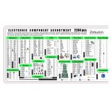 2200 pcs Electronic Component Assortment Kit, Capacitors, Resistors, Transistors, Inductors, Diodes, Potentiometer, IC, LED and PCB