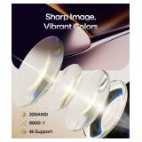 Magcubic 2026 Upgraded HY300PRO Mini Projector with WiFi and Bluetooth, Portable Projector 4K Support, Auto Keystone, 180 Degree Rotation, Smart Proyector for Home Outdoor