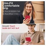 Vooii for iPhone SE Case 2022/3rd/2020,iPhone 8/7 Case, Upgraded Liquid Silicone with [Flat Edges] [Camera Protection] [Soft Anti-Scratch Microfiber Lining] Phone Case for iPhone SE - Red