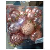 Langxun Christmas Ball Ornaments Pink