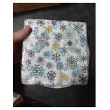 Zhehao 120 Pcs Christmas Paper Plates and Napkins - Snowflake Plates and Napkins Disposable Blue White Dinnerware Sets for Winter Christmas Holiday and New Year Party Supplies