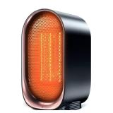 Space Heater, Portable Small Heaters for Indoor Use, Electric Desk Heater with Overheat and Tip-Over Protection, Mini Personal Heaters for Home Office Workspace, Black