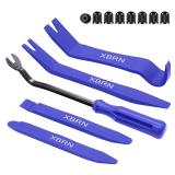 XBRN Auto Trim Removal Tool Kit,13 Pcs Car Panel Door Window Tools Kit,Auto Clip Fastener Remover Pry Tool Set Blue MISSING ONE PIECE