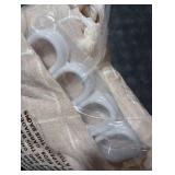 BTTN Extra Long Shower Curtain, 72x84 Inch Long Boho Tassel Linen Fabric Shower Curtain Set with Plastic Hooks, Tall Modern Farmhouse French Country Chic Cloth Shower Curtain for Bathroom, Cream/Beige