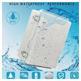 YETLEBOX Outdoor Waterproof Electrical Box Junction Box Weatherproof IP67 ABS Plastic Enclosure Switch Router Project Box Electronics Enclosure with Mounting Plate Wall Bracket Grey 11.1x7.5x5.1