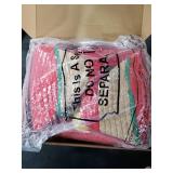 Zopeal 2 Pcs Christmas Woven Basket with Gift Bag, Ribbon and Red Tissue Paper Deer Woven Storage Bin Empty Basket Holiday Decorative for Xmas Gifts, 12 x 8 x 5 inch