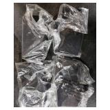 Christmas Weighted Stocking Holders For Mantle Set of 6,Mantle Stocking Hangers,Heavy Duty Christmas Stockings Holders Christmas Ornaments for Counter Tables Window Fireplace Mantle Decoration (Black)