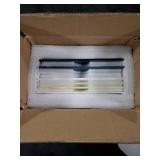 LITMIND 8 Sheets Stained Glass Variety Pack, 4 x 6 inch Mosaic Glass Tiles for Crafts, Art Glass Pack, Mixed Colors and Patterns (White+Black+Gray)