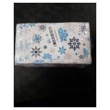 100Pcs Blue Winter Paper Napkins 3 Ply Blue White Christmas Snowflake Disposable Absorbent Hand Towels Frozen Wonderland Guest Napkins for Winter Holiday Dinner Bathroom New Year Party Decorations