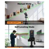 Laser Level, CIGMAN CM-G01 Self-Leveling Green Cross Line Laser, 100ft Range, 4 Brightness Levels Up to 28H Runtime, Compact 6.4oz, IP54, Magnetic Bracket, for Picture Hanging, Tile, DIY & Renovation