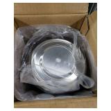 DOWRY Anti-Hand Off Toilet Plunger with Holder for Bathroom,Powerful Efficient Force Suction Cup,Heavy Duty, Deep Cleaning, Nickel