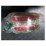 LaRibbons Reversible Red Velvet Ribbon Wired, 2.5 Inch x 10 Yards Jewelry Red and Gold Velvet Ribbon for Christmas Tree, Gift Wrapping, Wreath Bow, Outdoor Decoration