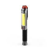 NEBO Big Larry 3 Work Light | 600 Lumens, 7 Light Modes, Magnetic COB Task Lamp & LED Flashlight, Steel Pocket Clip, Hands-Free Use, Water Resistant