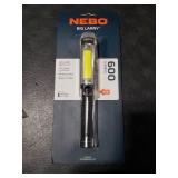 NEBO Big Larry 3 Work Light | 600 Lumens, 7 Light Modes, Magnetic COB Task Lamp & LED Flashlight, Steel Pocket Clip, Hands-Free Use, Water Resistant