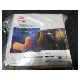 3M 1100 Foam Ear Plugs, 200-Pair , Orange