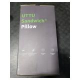 UTTU Cervical Pillow for Neck Strain Relief, Memory Foam Neck Pillow for Sleeping, Adjustable Orthopedic Sandwich Pillow, Contour Cooling for Side Back Stomach Sleeper, Medium(23.6x14x5.2/4.5)
