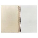 Cregugua 4 Pieces B6 Wooden Cover Sketchbook 80 blank Pages Jounal Notebook 7 x 5 In Blank Spiral Notebook for Crafts